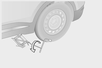 Снятие поврежденного колеса Chery Tiggo 7 PRO c 2020 года