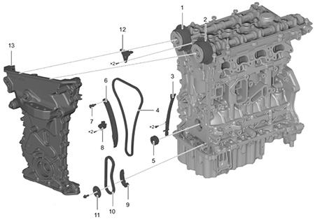Цепь привода газораспределительного механизма EXEED LX