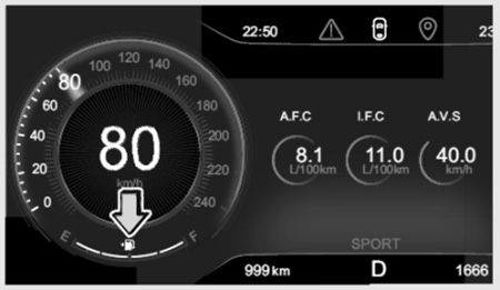 Указатель уровня топлива EXEED LX
