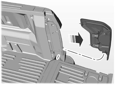 Снятие и установка заднего комбинированного фонаря Ford F-150