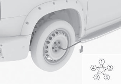 Установка запасного колеса Haval Dargo