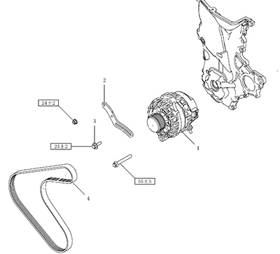 Ремень привода генератора Haval M6