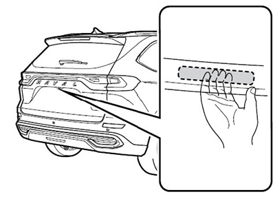Аварийная разблокировка двери багажного отделения
