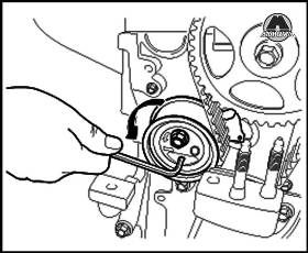 Регулировка натяжения ремня газораспределительного механизма Hyundai Elantra HD