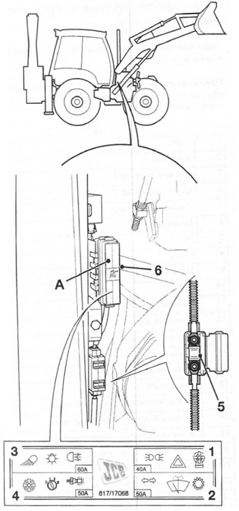 Предохранители JCB 3CX / 4CX с 2010 года