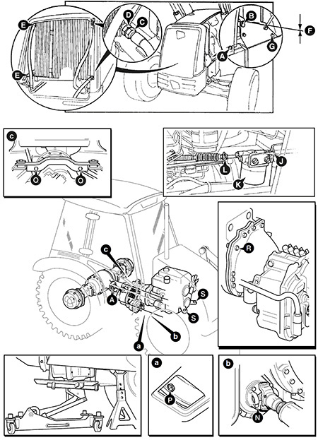 Снятие и установка двигателя в сборе JCB 3CX / 4CX с 2010 года