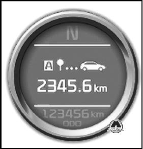 Одометр поездки KIA Ceed