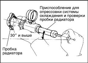 Проверка системы охлаждения Lexus RX