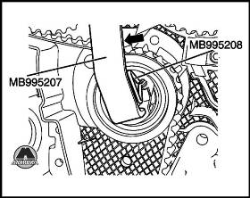 Снятие ремня привода газораспределительного механизма Mitsubishi Outlander XL Airtek