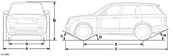 Размеры Range Rover с 2013 года