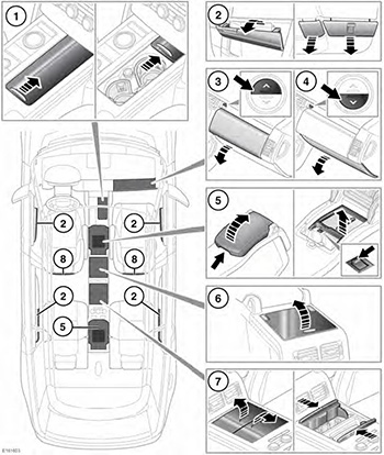 Карманы для карт Range Rover с 2013 года