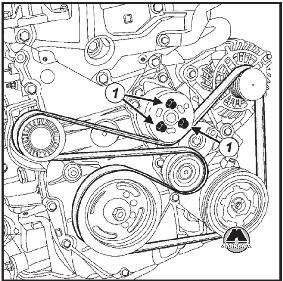 Снятие цепи привода ГРМ Renault Scenic