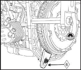 Снятие цепи привода ГРМ Renault Scenic