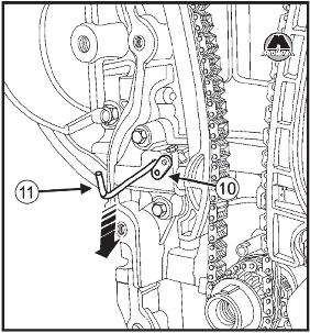 Снятие цепи привода ГРМ Renault Scenic