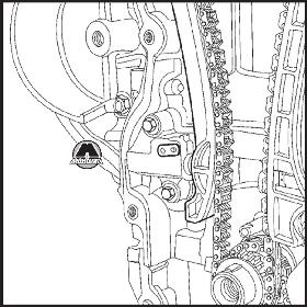 Снятие цепи привода ГРМ Renault Scenic