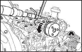 Снятие фазорегулятора распредвала Renault Scenic