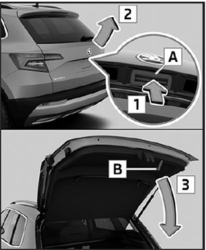 Отпирание и запирание Skoda Karoq c 2017 года