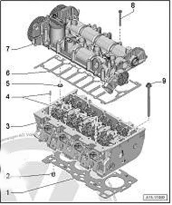 Головка блока цилиндров в сборе Skoda Kodiaq c 2017 года