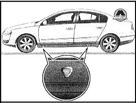 Подъем автомобиля домкратом Volkswagen Passat B6