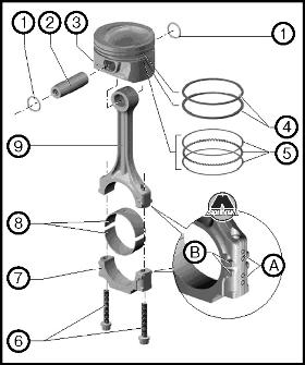 Поршни и шатуны Volkswagen Passat B6
