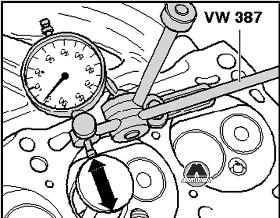 Проверка направляющих клапанов VW Polo
