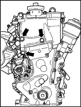 Снятие крышки цепи привода ГРМ VW Polo