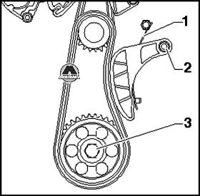 Снятие цепи привода ГРМ VW Polo