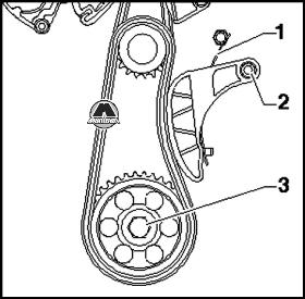 Снятие цепи привода ГРМ VW Polo