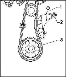 Установка цепи привода ГРМ VW Polo