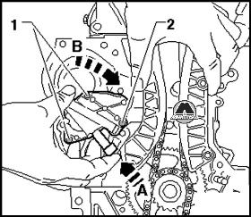 Установка цепи привода ГРМ VW Polo