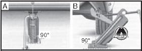 Поднимание автомобиля домкратом VW Touran