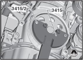 Снятие и установка шкива коленчатого вала VW Touran