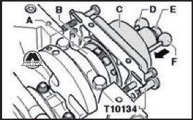 Снятие и установка крышки коленвала VW Touran